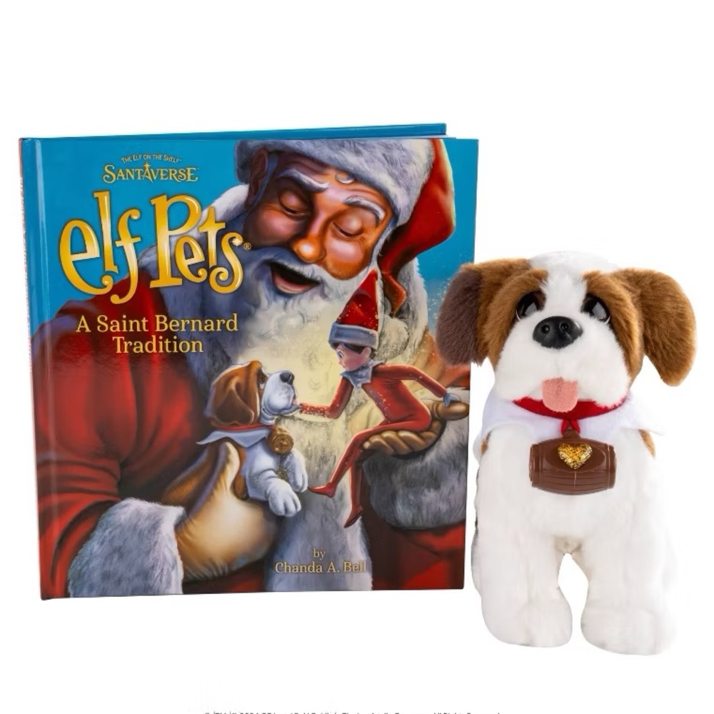 Elf Pets: A St. Bernard Tradition Chanda Bell (Hardcover) nwt elf on the shelf